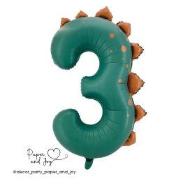 Кулька "3" Діно зелений