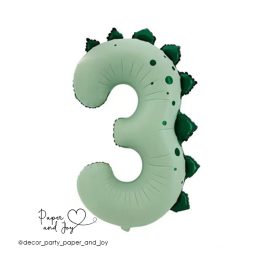 Кулька "3" Діно світло-зелений