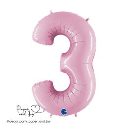 Кулька "3"  Рожева