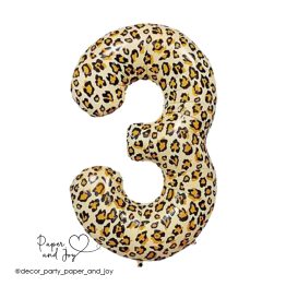Кулька "3"  Леопардовий принт